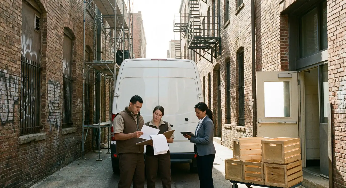 Syracuse alley delivery access and clearance check