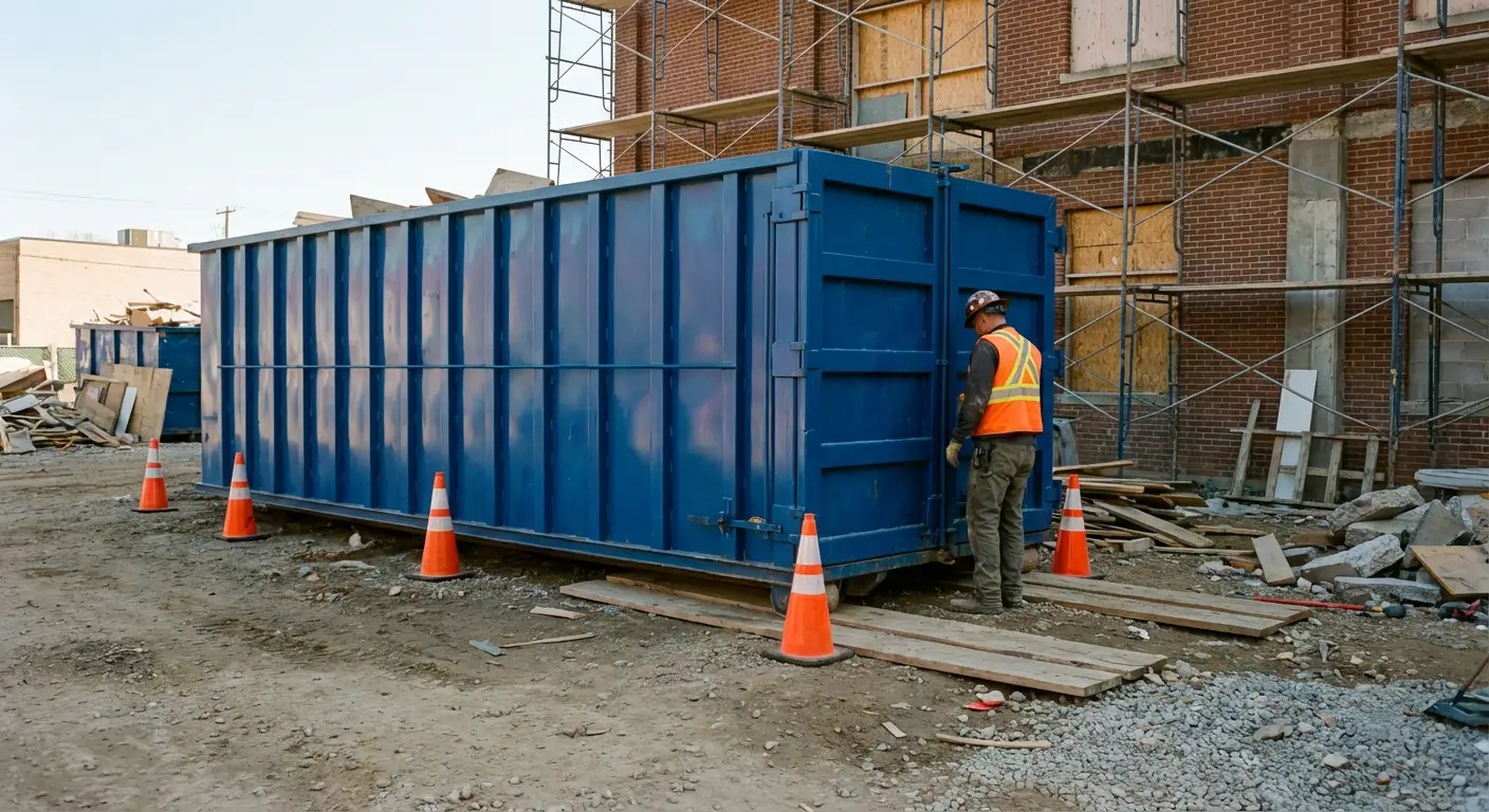 Safety inspection of dumpster placement site in Syracuse, NY