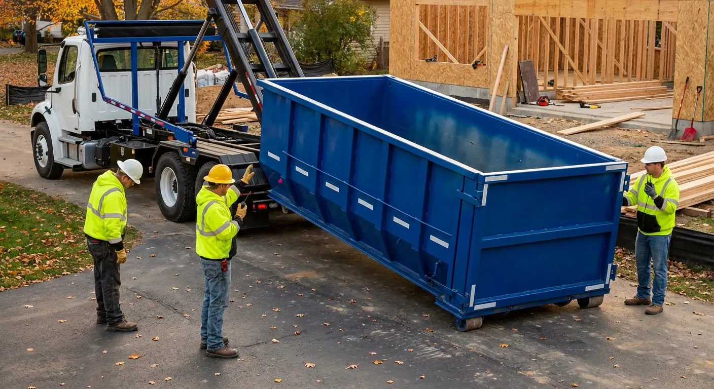 Construction dumpster delivery and waste management in Syracuse, NY