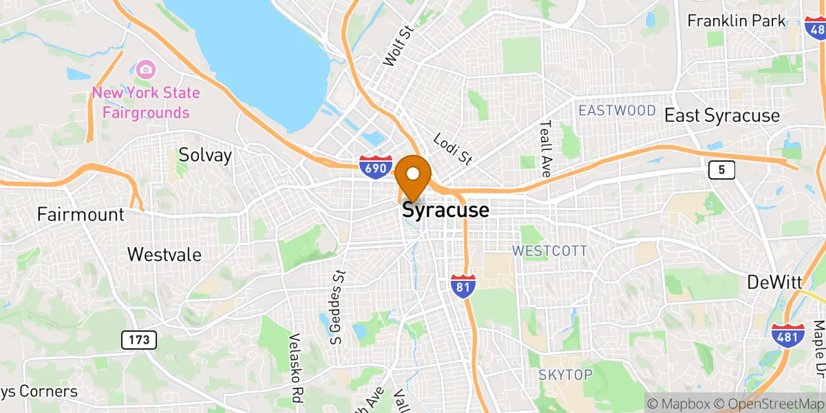  neighborhood map in Syracuse, NY
