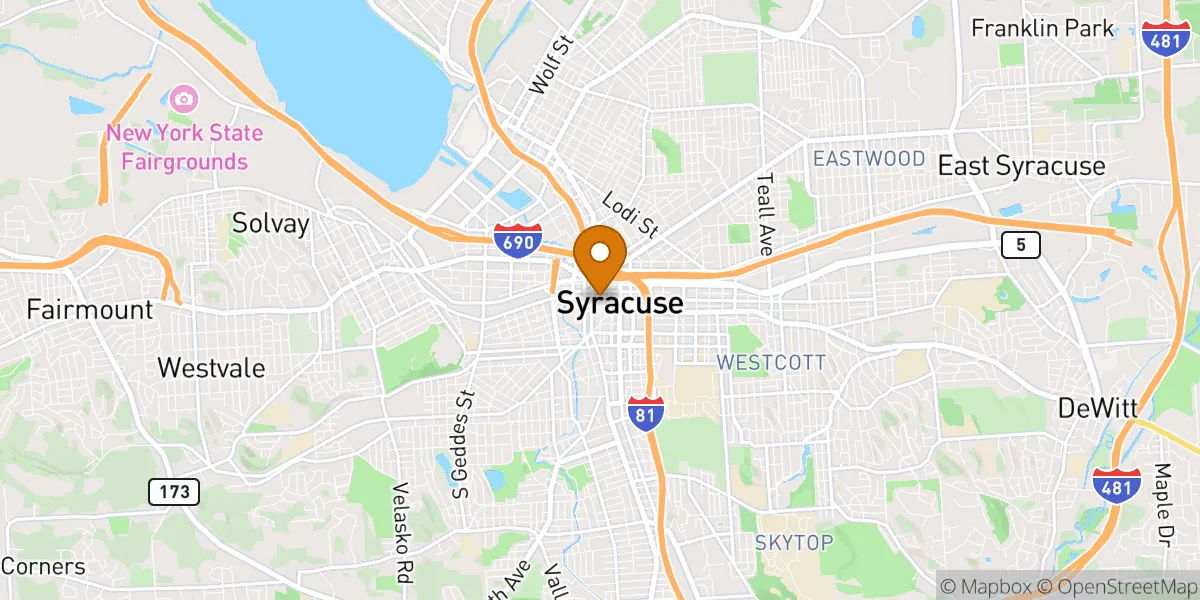  neighborhood map in Syracuse, NY